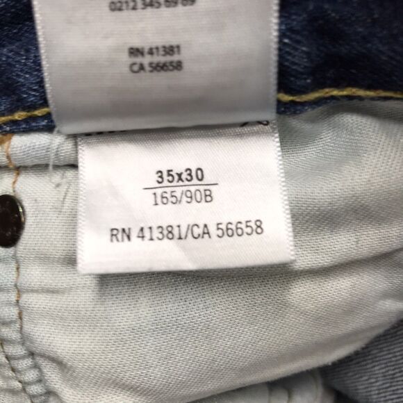 POLO Ralph Lauren Varick Jeans Men 35x30 Slim Straight Whisker Honeycomb Light - Picture 9 of 15